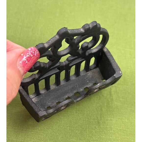 Wilton Cast Iron Double Pocket & Single Pocket Match Holders Wall Hangings Vtg - Picture 8 of 9